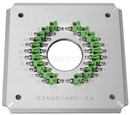 E2000/APC20 Cấu hình đánh bóng sợi quang cổng cho sử dụng FTTH với S136 Stainless Steel Construction