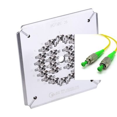 Thép không gỉ 26 cổng FC APC Giao diện đánh bóng cho hiệu quả cao sợi quang đánh bóng Jig