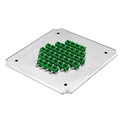 36 Positions Fiber Optic Polishing Jig with Hardened Stainless Steel S2316 for APC Return Loss ≥60dB