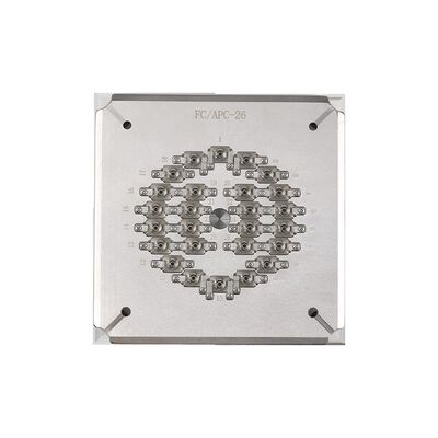 26 Port FC APC Fiber Optic Polishing Fixture với thép không gỉ cứng S136 để chống rỉ sét và hiệu suất bền