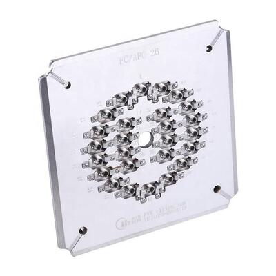 26 Port FC APC Fiber Optic Polishing Fixture với thép không gỉ cứng S136 để chống rỉ sét và hiệu suất bền
