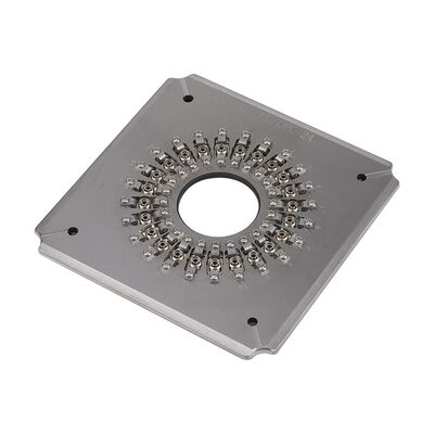 24 Port FC UPC Sợi quang đánh bóng Jig với thép không gỉ cứng S136 cho đánh bóng kết nối hiệu quả cao