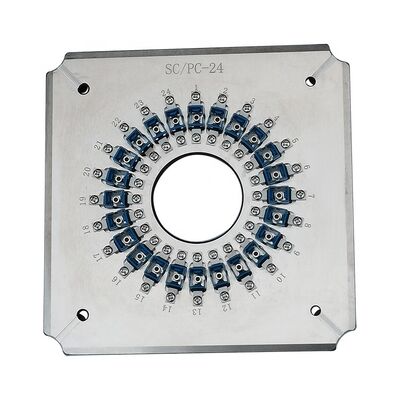 24 Cổng SC UPC Sợi quang đánh bóng bằng thép không gỉ cứng S136 và mất tích chèn ≤0.20dB