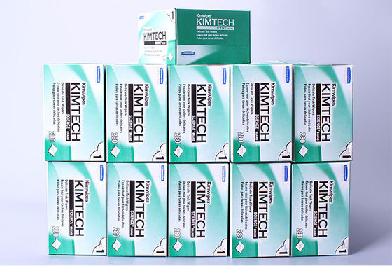 Dụng cụ làm sạch cáp quang không bám bụi Khăn lau có khả năng hấp thụ cao 280PCS / hộp