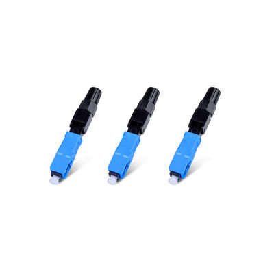 Đầu nối cáp quang bằng nhựa 125um, Đầu nối nhanh quang SC / UPC được nhúng sẵn