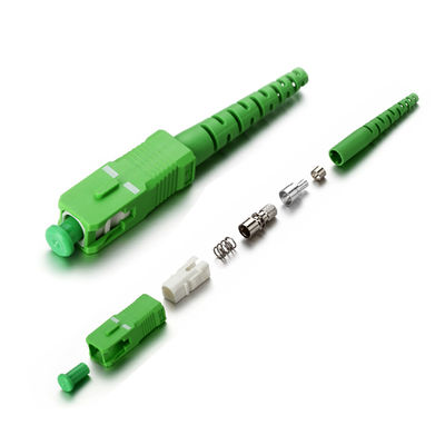 Bộ kết nối sợi quang 1310 / 1550nm Khả năng tương thích mạnh Đầu nối PBT APC Sc Simplex