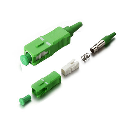 Bộ kết nối sợi quang 1310 / 1550nm Khả năng tương thích mạnh Đầu nối PBT APC Sc Simplex