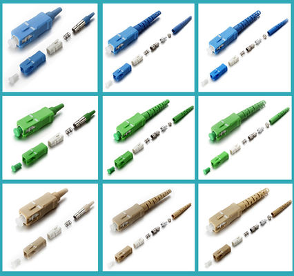 Đầu nối dây cáp quang 0,9mm 2.0mm 3.0mm Loại SC APC cho FTTX