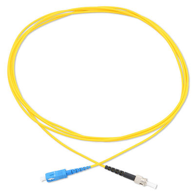 Sợi quang G657A2 màu vàng Sc Upc đến Sc Apc Dây vá Cáp đơn Chế độ Đơn giản