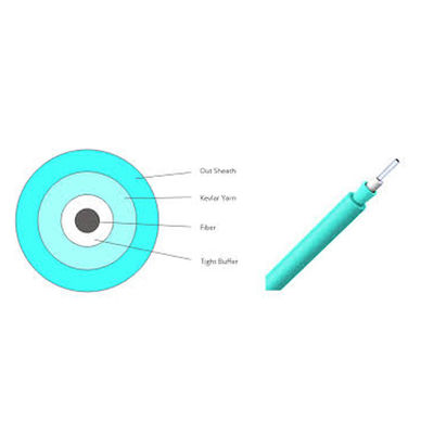 Cáp quang đệm chặt chẽ 900um 1 Chế độ đơn lõi